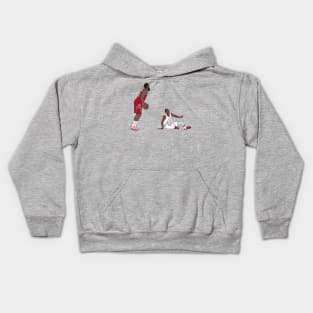 James Harden Crossover On Wesley Johnson Kids Hoodie